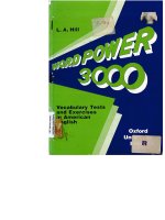 Word power 3000  vocabulary tests and exercises in american english 