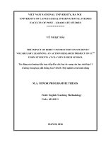 (LUẬN văn THẠC sĩ) the impact of direct instruction on students’ vocabulary learning an action research project on 11th form students at gia vien b high school  