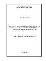 (LUẬN VĂN THẠC SĨ) Nghiên cứu một số giải pháp tích hợp dữ liệu, ứng dụng xây dựng cơ sở dữ liệu nghiệp vụ tập trung trong ngành hải quan   04