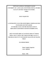 (LUẬN văn THẠC sĩ) a contrastive analysis of deverbal nominalization in english and vietnamese on the bbc co uk and the nhandan com vn from 2010 to 2014 from cognitive perspective 