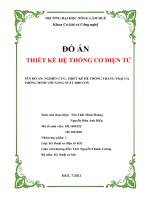 ĐỒ án THIẾT kế hệ THỐNG cơ điện tử tên đồ án NGHIÊN cứu, THIẾT kế hệ THỐNG TRANG TRẠI gà THÔNG MINH với NĂNG SUẤT 2000 CON