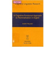 A cognitive functional approach to nominalization in english 