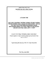 Dạy học chương đường thẳng và mặt phẳng trong không gian quan hệ song song với sự hỗ trợ của phần mềm geogebra nhằm bồi dưỡng năng lực phát hiện và giải quyết vấn đề cho học sinh lớp 11 THPT 