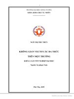 Không gian vectơ các đa thức trên một trường 