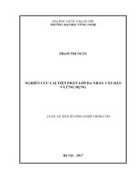 (LUẬN án TIẾN sĩ) nghiên cứu cải tiến phân lớp đa nhãn văn bản và ứng dụng  luận án TS  máy tính 624801 
