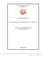 Giải và khai thác một số dạng toán về tự đồng cấu 