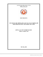Xây dựng hệ thống bài tập xác suất thống kê theo định hướng tích hợp liên môn 