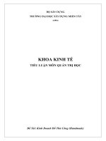 TIỂU LUẬN môn QUẢN TRỊ học đề tài kinh doanh đồ thủ công (handmade) 