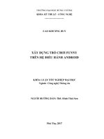 Xây dựng trò chơi funny trên thiết bị di động chạy hệ điều hành android 