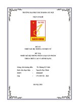 ĐỒ ÁN THIẾT KẾ HỆ THỐNG CƠ ĐIỆN TỬ ĐỀ TÀI THIẾT KẾ HỆ THỐNG PHÂN LOẠI SẢN PHẨM THEO CHIỀU CAO VÀ HÌNH DẠNG