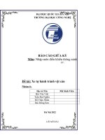 xe tự hành tránh vật cản