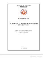 Sử dụng cực và đối cực trong giải toán hình học phẳng 