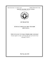 Đánh giá trong dạy học tích hợp môn toán 6 