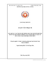 Xây dựng và sử dụng hệ thống bài tập chủ đề phương pháp tọa độ trong không gian nhằm rèn luyện tư duy sáng tạo cho học sinh THPT 