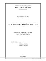 Xây dựng website bán hàng trực tuyến 