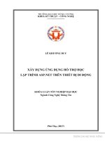 Xây dựng ứng dụng hỗ trợ học lập trình ASP NET trên thiết bị di động 