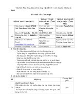 XÂY DỰNG BẢN MÔ TẢ CÔNG VIỆC, BẢN TIÊU CHUẨN THỰC HIỆN CÔNG VIỆC VÀ BẢN YÊU CẦU ĐỐI VỚI NGƯỜI THỰC HIỆN CÔNG VIỆC