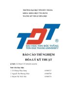 BÁO CÁO THÍ NGHIỆM HÓA LÝ KỸ THUẬT