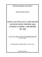 Nâng cao năng lực cạnh tranh tại ngân hàng thương mại cổ phần an bình   chi nhánh hà nội 