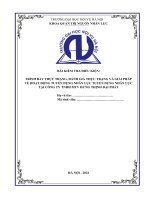 TRÌNH BÀY THỰC TRẠNG, ĐÁNH GIÁ THỰC TRẠNG VÀ GIẢI PHÁP  VỀ HOẠT ĐỘNG TUYỂN DỤNG NHÂN LỰC TUYỂN DỤNG NHÂN LỰC TẠI CÔNG TY TNHH MTV HƯNG THỊNH ĐẠI PHÁT