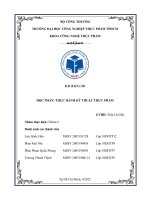 BÀI báo cáo học PHẦN THỰC HÀNH kỹ THUẬT THỰC PHẨM bài 1  sấy đối lưu 