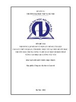 TÊN ĐỀ TÀI: NỘI DUNG LẬP HỒ SƠ VÀ NỘP LƯU HỒ SƠ, TÀI LIỆU VÀO LƯU TRỮ CƠ QUAN. TÌM HIỂU THỰC TẾ TẠI VIỆN HUYẾT HỌC TRUYỀN MÁU TRUNG ƯƠNG VÀ ĐỀ XUẤT MỘT SỐ BIỆN PHÁP NÂNG CAO HIỆU QUẢ CÔNG TÁC NÀY