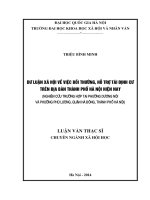 (LUẬN văn THẠC sĩ) dư luận xã hội về việc bồi thường, hỗ trợ tái định cư trên địa bàn thành phố hà nội hiện nay ( nghiên cứu trường hợp tại phường dương nội  