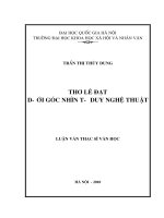 (LUẬN văn THẠC sĩ) đô thị hóa, công nghiệp hóa và sự biến đổi không gian nghiên cứu trường hợp làng đồng kỵ (từ sơn bắc ninh)   
