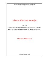 NÂNG CAO NĂNG LỰC SỐ CỦA GIÁO VIÊN VẬT LÍ THPT đáp ỨNG YÊU CẦU CHUYỂN đổi SỐ TRONG GIÁO DỤC 