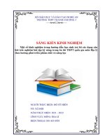 Một số kinh nghiệm trong hƣớng dẫn học sinh trả lời các dạng câu hỏi trắc nghiệm bài tập kỹ năng trong ôn thi THPT quốc gia môn địa lý theo hƣớng phát triển phẩm châ 