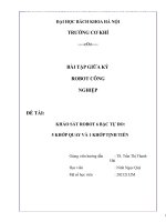 BÀI TẬP GIỮA KỲ ROBOT CÔNG NGHIỆP đề tài KHẢO SÁT ROBOT 6 BẬC TỰ DO 5 KHỚP QUAY VÀ 1 KHỚP TỊNH TIẾN