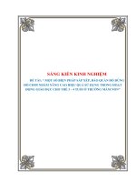 (SKKN mới NHẤT) một số BIỆN PHÁP sắp xếp, bảo QUẢN đồ DÙNG đồ CHƠI NHẰM NÂNG CAO HIỆU QUẢ sử DỤNG TRONG HOẠT ĐỘNG GIÁO dục CHO TRẺ 3   4 TUỔI ở TRƯỜNG mầm NON 