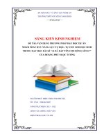 (SKKN mới NHẤT) vận DỤNG PHƯƠNG PHÁP dạy học dự án NHẰM PHÁT HUY NĂNG lực tự học, tự CHỦ CHO học SINH TRONG dạy học bài kí “AI đã đặt tên CHO DÒNG SÔNG” của HOÀNG PHỦ NGỌC TƯỜNG 
