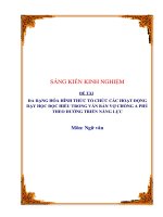 SKKN đa DẠNG hóa HÌNH THỨC tổ CHỨC các HOẠT ĐỘNG dạy học đọc HIỂU TRONG văn bản vợ CHỒNG a PHỦ THEO HƯỚNG TRIỂN NĂNG lực 