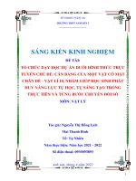 SKKN tổ CHỨC dạy học dự án dưới HÌNH THỨC TRỰC TUYẾN CHỦ đề cân BẮNG của một vật có mặt CHÂN đế   vật lí 10, NHẰM GIÚP học SINH PHÁT HUY NĂNG lực tự học, tự SÁNG tạo TRONG THỰC TIỄN và TỪNG bước c 