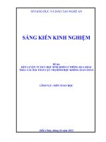 (SKKN mới NHẤT) rèn LUYỆN tư DUY học SINH KHỐI 12 THÔNG QUA KHAI THÁC các bài TOÁN cực TRỊ HÌNH học KHÔNG GIAN OXYZ 