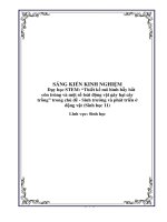 SKKN dạy học STEM thiết kế mô hình bẫy bắt côn trùng và một số loài động vật gây hại cây trồng trong chủ đề   sinh trưởng và phát triển ở động vật (sinh học 11) 