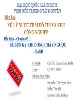 Bể bùn kỵ khí dòng chảy ngược  UASB