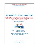 SKKN định hướng phát triển phẩm chất, năng lực học sinh thông qua giáo dục STEM chủ đề kim loại kiềm thổ và hợp chất của chúng – hóa học lớp 12 