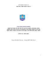 SKKN THIẾT kế một số CHỦ đề ôn tập đầu KHÓA CHO học SINH THÔNG QUA bài GIẢNG e LEARNING GIÚP học SINH tự ôn tập KIẾN THỨC THCS làm nền TẢNG học tập môn hóa học THPT 
