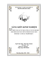 (SKKN mới NHẤT) PHÁT TRIỂN NĂNG lực sử DỤNG CÔNG cụ VECTƠ CHO học SINH TRONG bài TOÁN CHỨNG MINH bất ĐẲNG THỨC HÌNH học và tìm cực TRỊ HÌNH học 