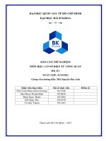 BÁO CÁO THÍ NGHIỆM MÔN HỌC CƠ SỞ ĐIỆN TỬ CÔNG SUẤT