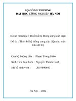 Đề 07 Bản Full Thiết kế hệ thống cung cấp điện cho một khu đô thị