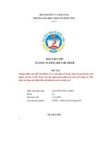 Quan điểm của Hồ Chí Minh về cơ cấu kinh tế trong thời kỳ quá độ lên chủ nghĩa xã hội ở Việt Nam? Sự vận dụng quan điểm nêu trên của Đảng và Nhà nước ta trong việc phát triển nền kinh tế nước ta hiện nay