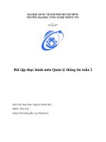 Thực hành Quản lý thông tin UIT Lab 2