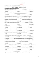 Baì tập tiếng anh 9 bản photo cho học sinh (đáp án ở file tiếp theo)