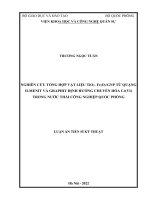 Nghiên cứu tổng hợp vật liệu tio2 fe2o3 GNP từ quặng ilmenite và graphit định hướng chuyển hóa Cr(VI) trong nước thải công nghiệp quốc phòng 
