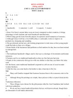 Bài tập tiếng anh 9 sách thí điểm, key key GRADE 9 (file đáp án)