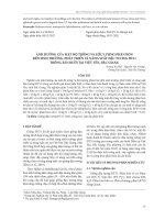 Ảnh hưởng của mật độ trồng và liều lượng phân bón đến sinh trưởng, phát triển và năng suất đậu tương ĐT51 trồng xen bưởi tại Việt Yên, Bắc Giang