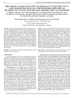 Hiện trạng và khả năng tăng tải trọng xử lý chất hữu cơ và chất dinh dưỡng bằng quá trình sinh hóa hiếu khí tại hệ thống xử lý nước thải nhà máy chế biến thủy sản Danifood